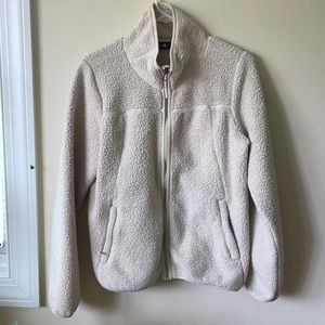 North Face Beige Zip Jacket